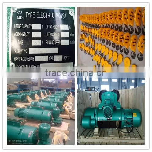 3 ton double speed electric wire rope hoist with trade assurance