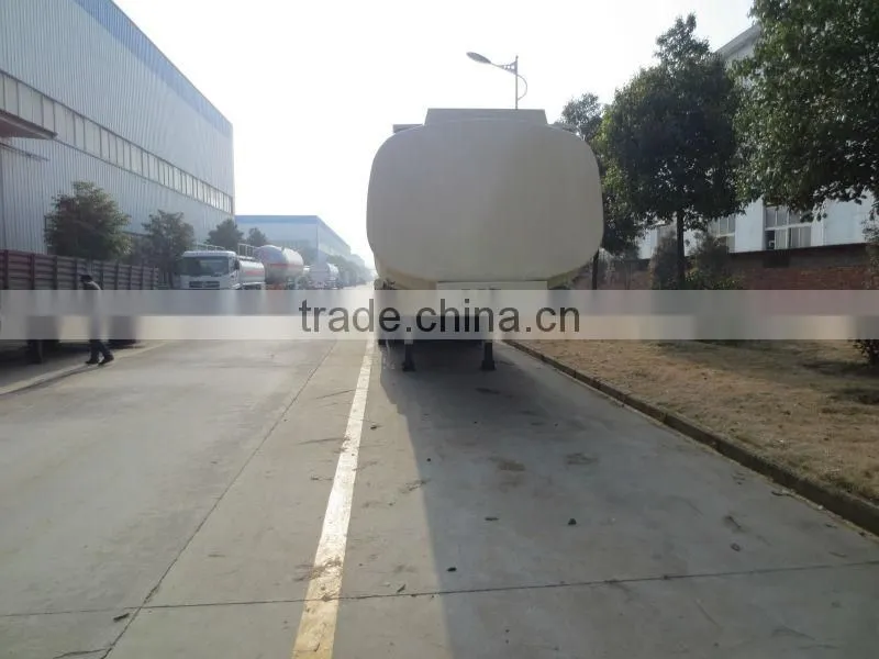 3 axles Aluminum alloy chemical liquid transport semitrailer 41m3