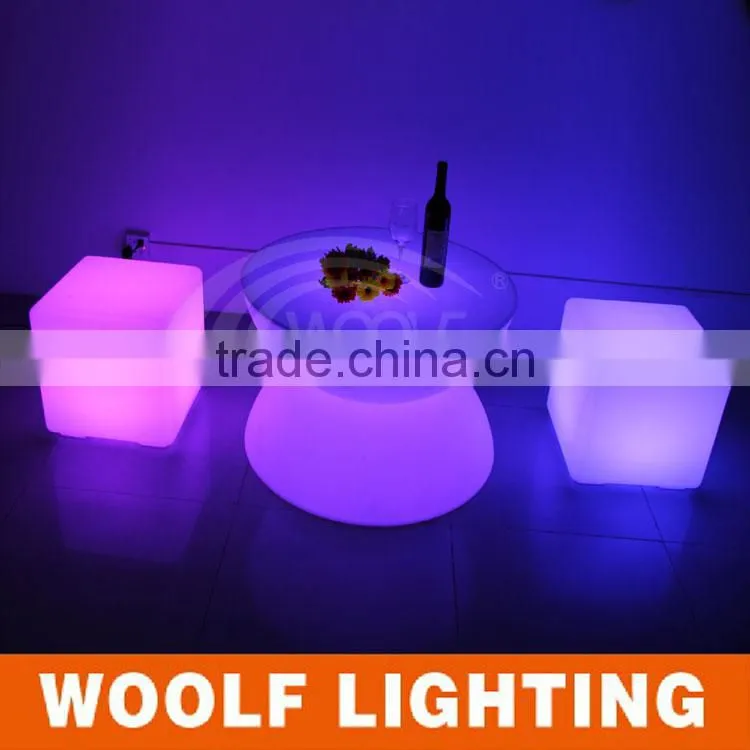 10CM RGB Color Change Night Club, Party LED Cube,waterproof led cube chair lighting