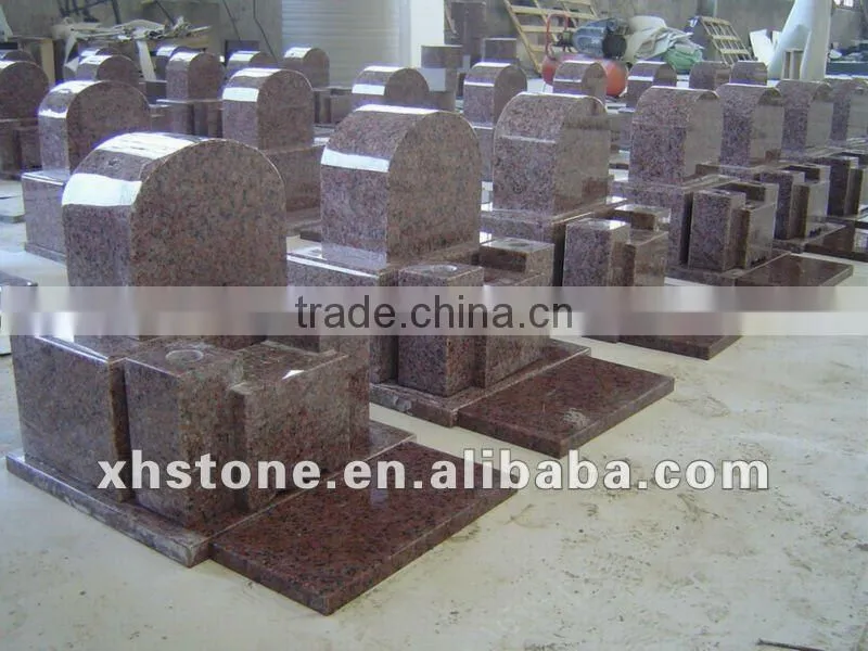 Southeast traditional style black polished monument