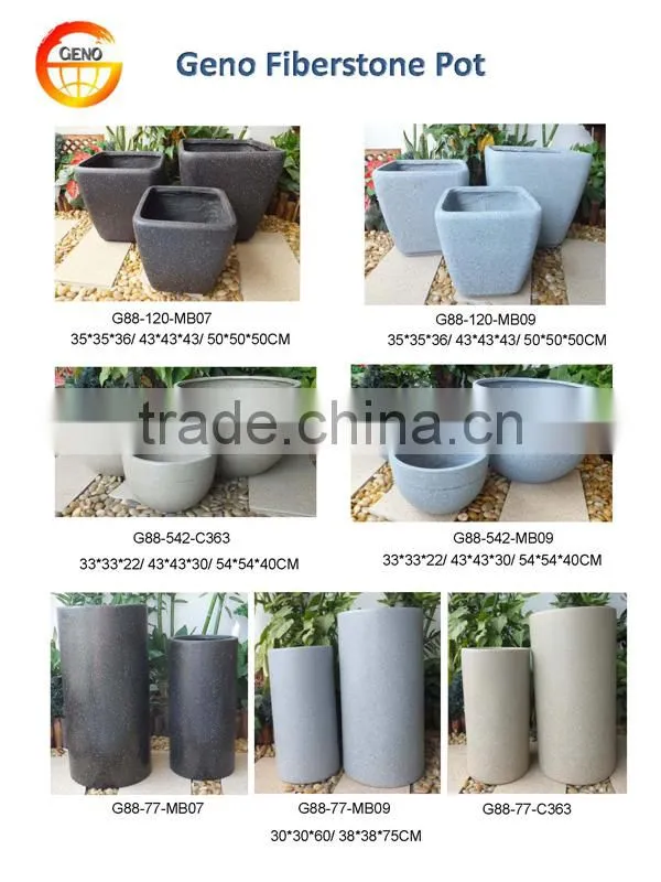 Large fiberclay flower pot