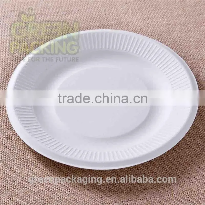 9 inch sugarcane compostable plates