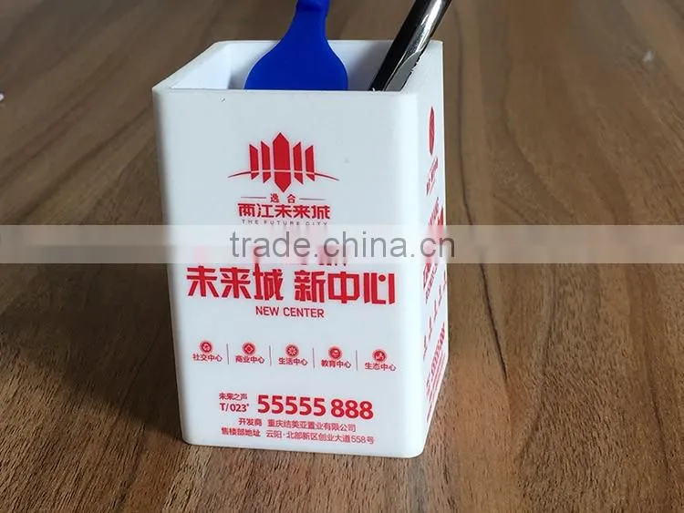 Hots selling cute stationery Silicone pen holder