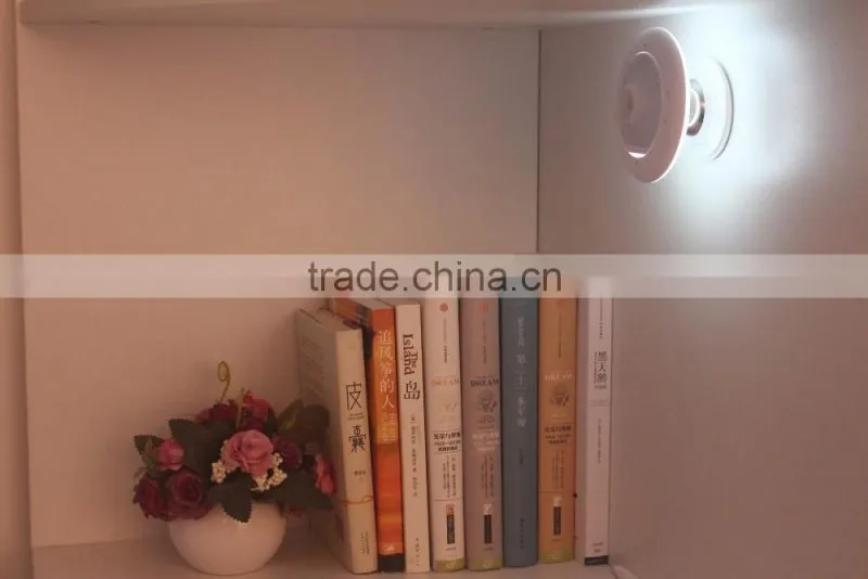 New Arrival Creative Cool UFO 360 Revolve Lighting Lamp, USB Charge LED Human Body Sensor Night Light