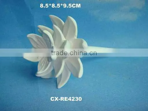 ceramic flower diffuser -arma porcelain flower diffuser-bisque dolomite diffuser
