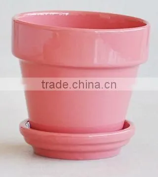 Ceramic colorful flowerpot