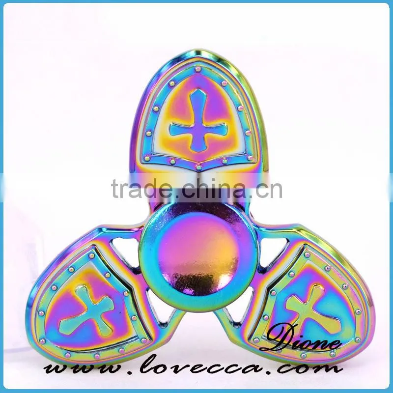 Custom Logo Zinc Alloy Metal Fingertip Gyro Spinner Toys for Kids & Adults
