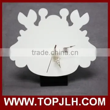 2017 Topjlh custom printed zodiac shaped wood craft clock