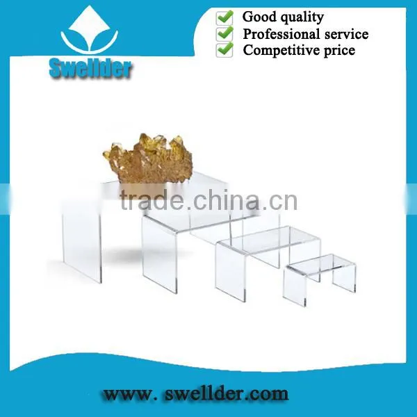 Customized Clear Acrylic Cosmetic Display Counter Designs