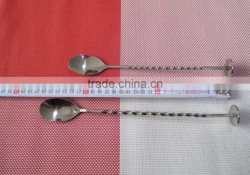 Winolaz stainless steel bar spoon cocktail spoon with twisted handle