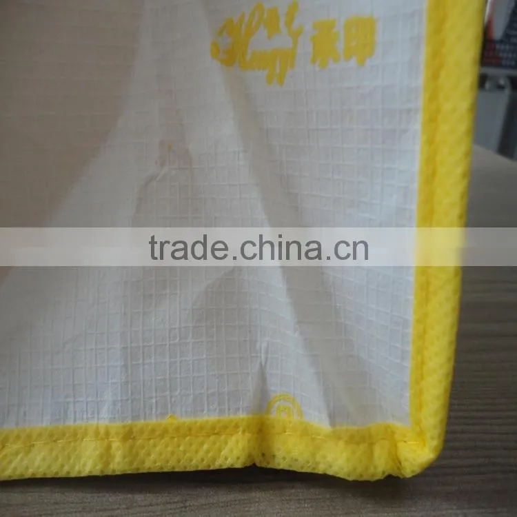 High end Luxury Clothing warp and weft paper material new design custom cheap recycel ribbon handle snack shopping bag paper