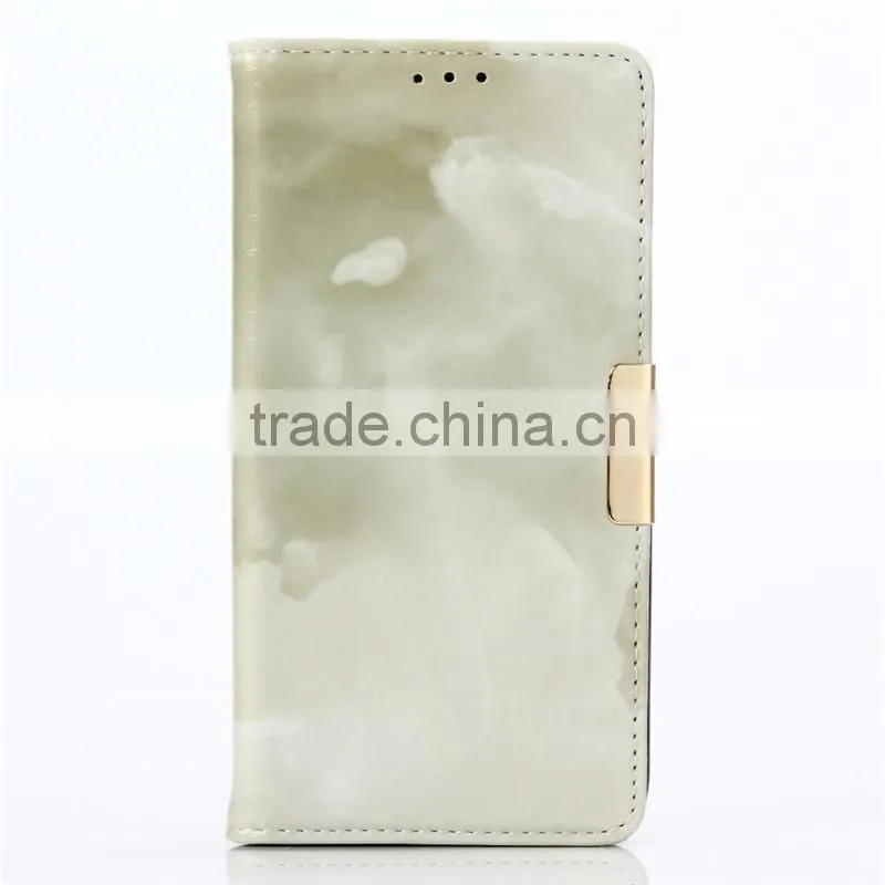 Noble design high quality marble PU card bumper/pocket cell phone case for LG