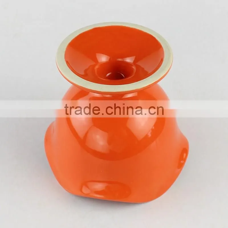 Orange color custom ceramic ice cream sundae bowls