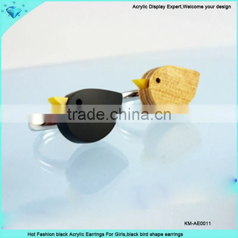 Hot Fashion black Acrylic Earrings For Girls