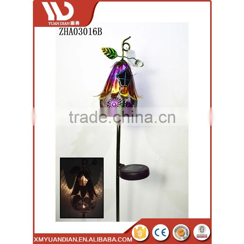 Iron Bird Garden House Shaped Solar Stake Light