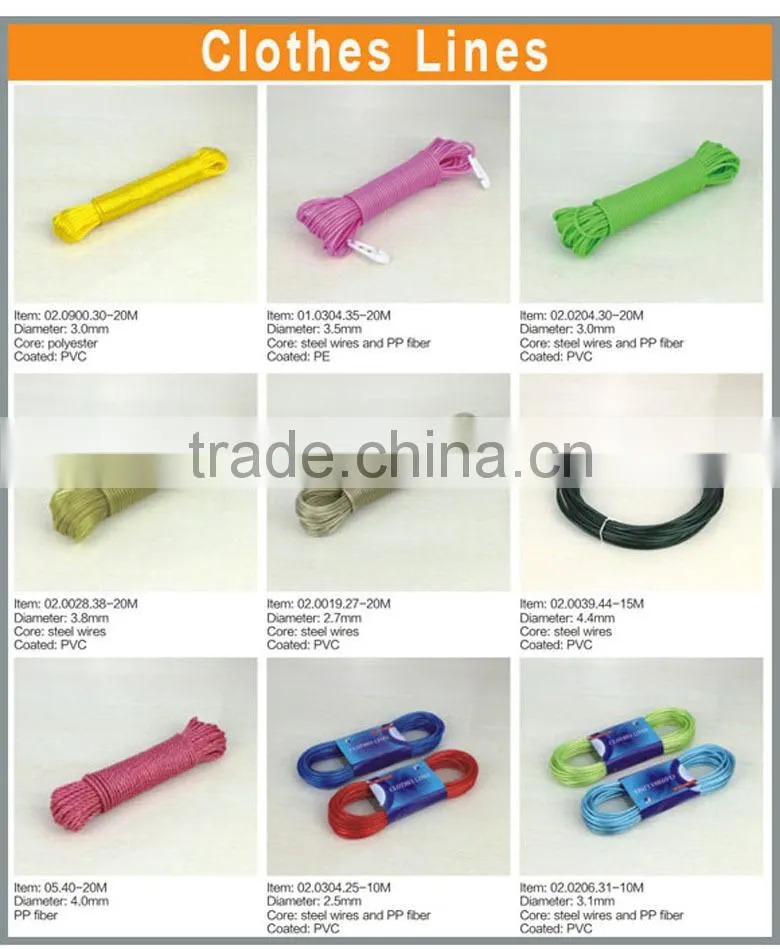 high quality easy to hang household clothes line manufacturer Hanging Clothes Line