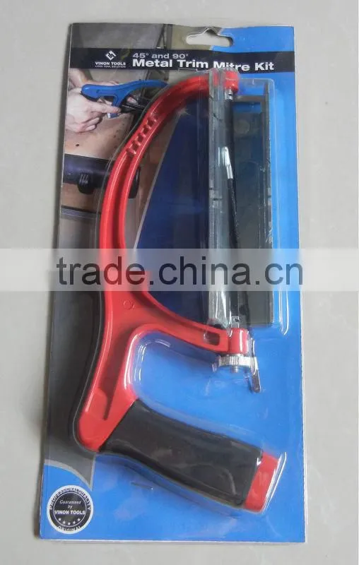 Mire box with 15cm Coping saw, Trim cutting tools