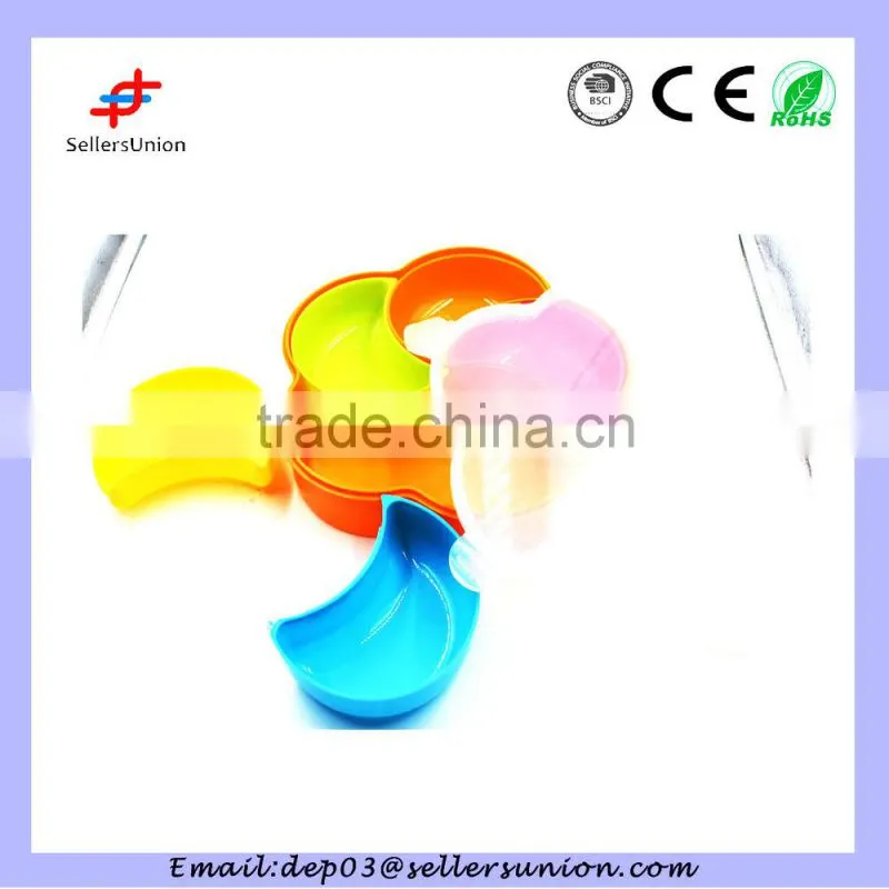 5 Compartment Round Tray with Locking Lid