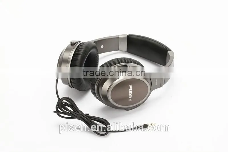 Pisen Replaceable 1.5m 5ft Guide Line Scalable Stainless Steel Handfree Hifi Wired Stereo Gaming Headphone