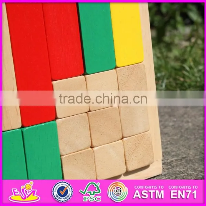 2017 Best design 18 pieces funny boys wooden building toys for sale W13A116-S
