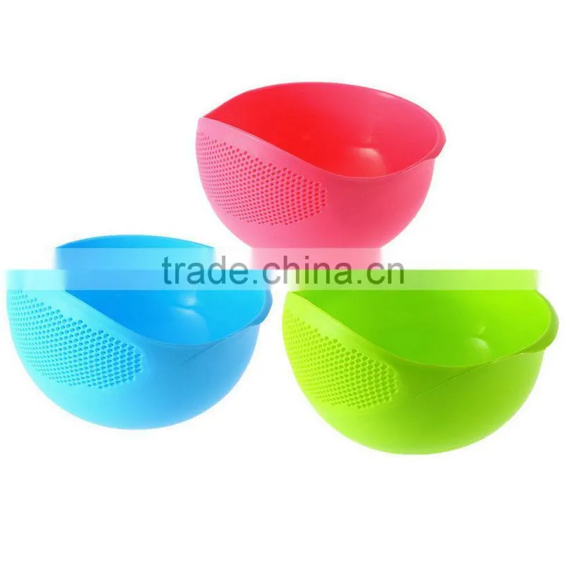 New Practical Plastic Rice Wash Colander Strainer Sieve Kitchen Tool