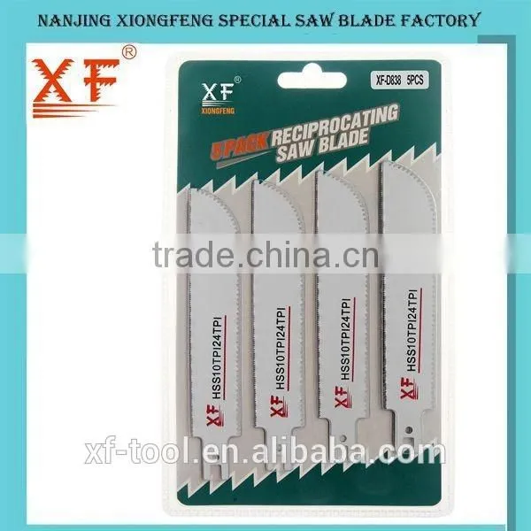 6" Double Sided Recip Saw Blade 10 TPI Wood, 24 TPI