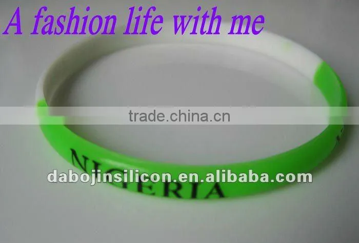 Nigeria flag wristbands