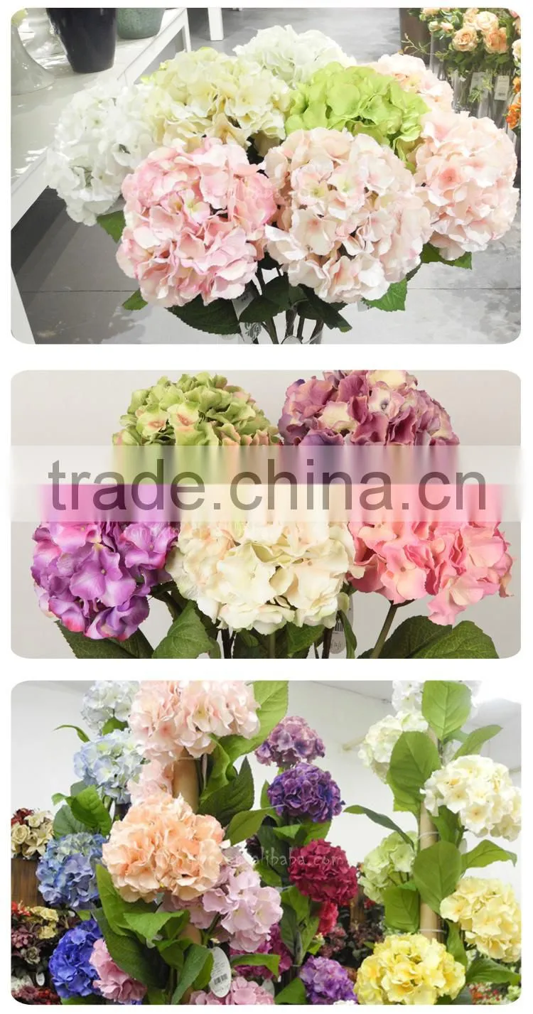 hot sell wholesale artificial hydrangea stem flower table centerpieces wedding decoration