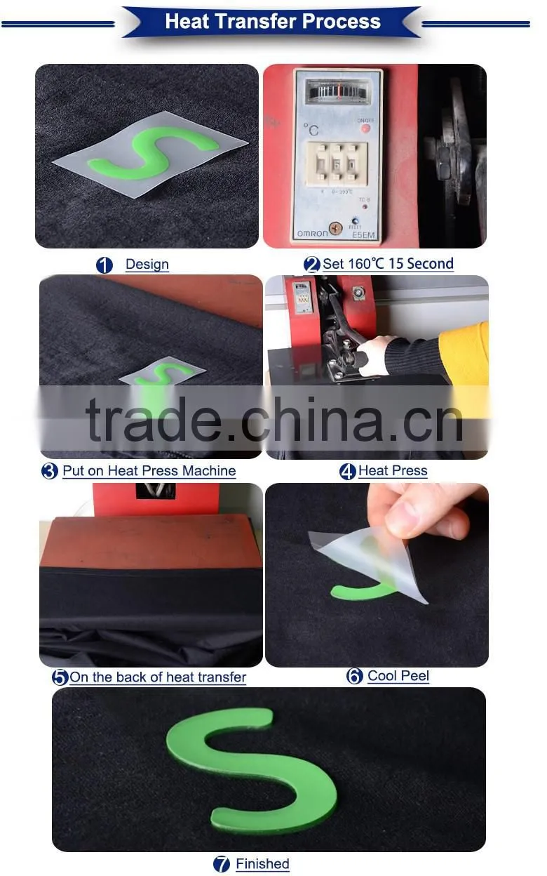 Wholeasler high density t-shirt heat transfer sticker for label