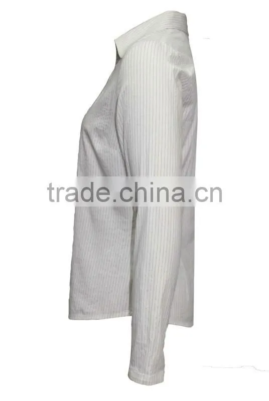 Wholesale ladies tops cheap price long sleeve mature blouse for women