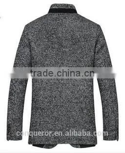 Men's grey suit, notch label made to measure suit . BCT010
