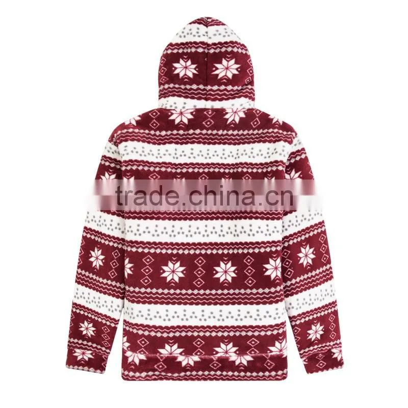 wholesale printed pullover polyester Polar fleece women hoodies