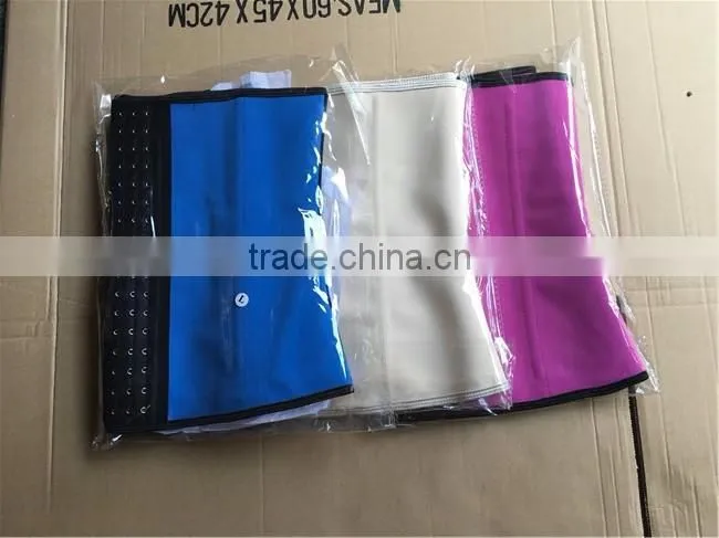 Instyles latex waist cincher latex lingerie wholesale gothic clothing underbust latex waist trainer 4color