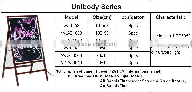Small LED Writing Board/ Electronic Advertising Board with Holder
