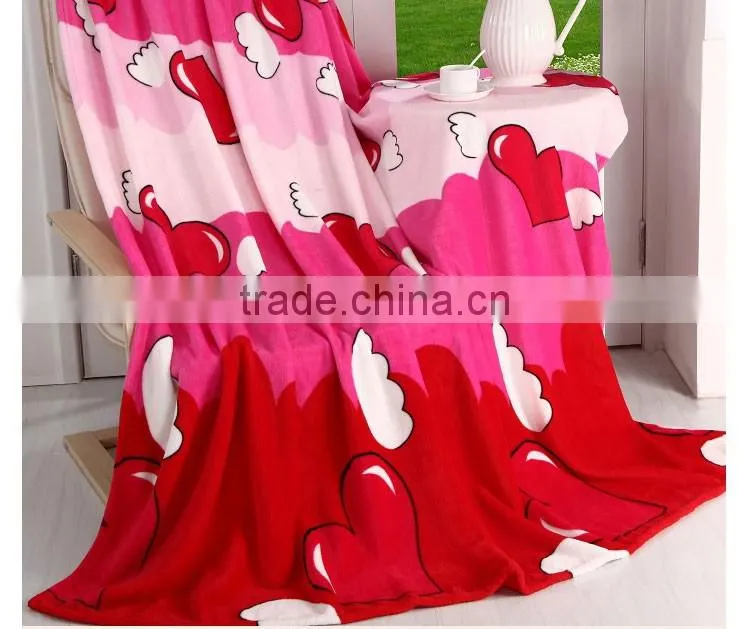 Soft And Fashion Microfiber Coral Fleece Blanket