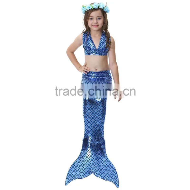 Fairy costumes for girls beach holiday Mermaid fashion bikini sets 3PC