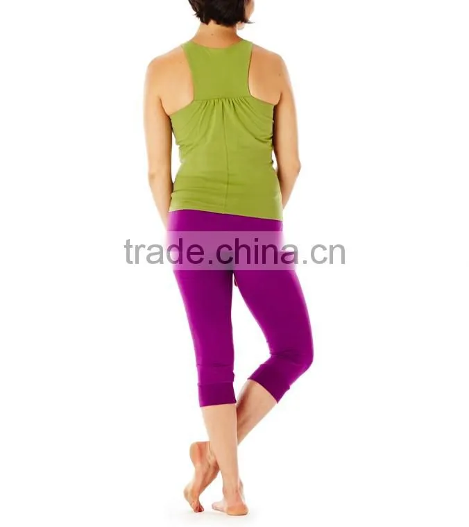Wholesale Nylon Spandex Gym Stringer Vest Dry Fit Sexy Singlets Women