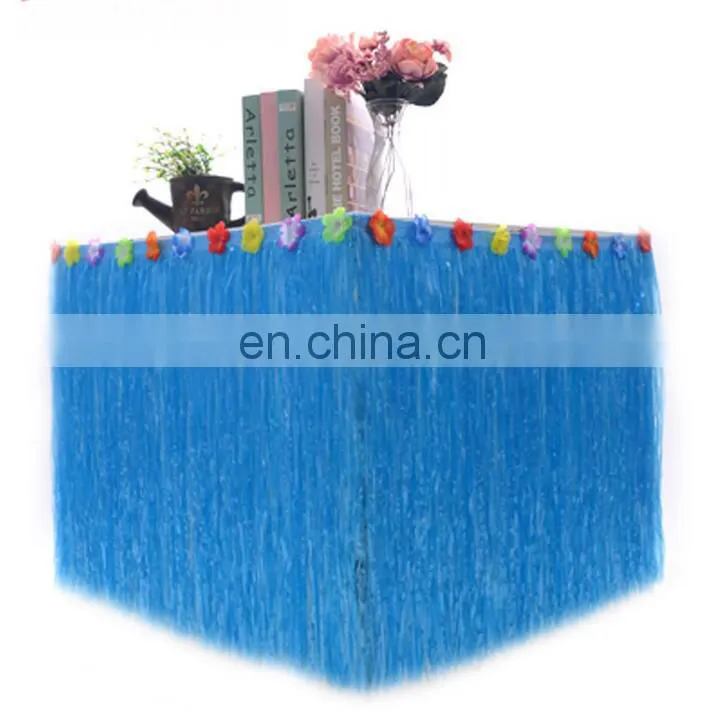Hawaiian Table Skirt Luau Hibiscus Table Hula Skirt
