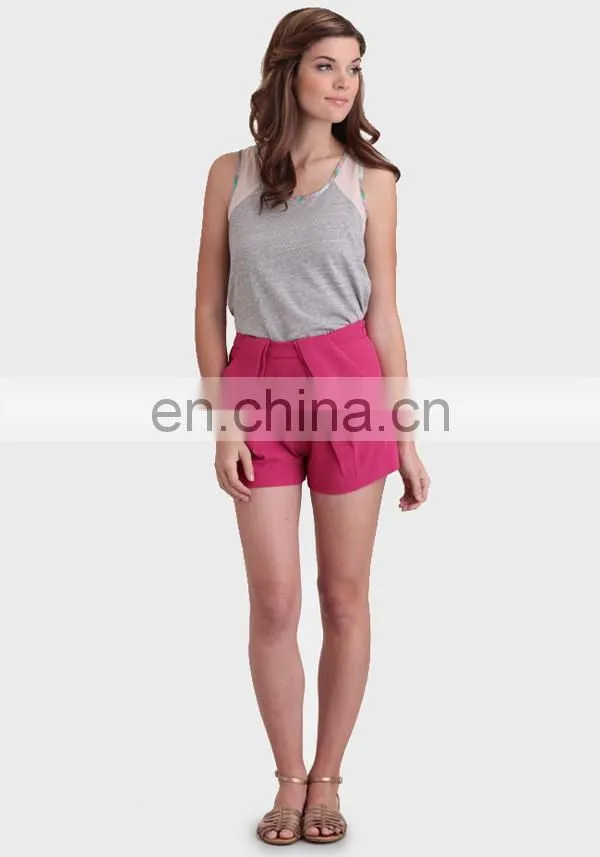 high-waisted french terry bangkok shorts