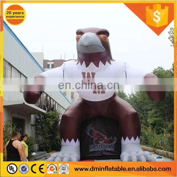 Inflatable Hawk Sports Tunnel Tent for Outdoors Promotion