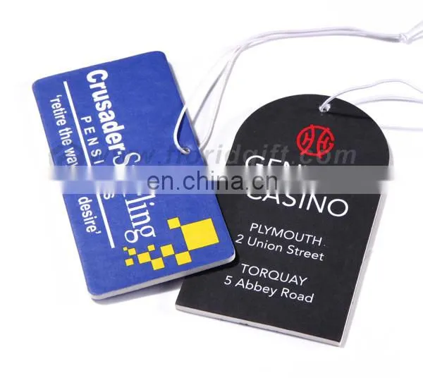 Household branding business paper type air freshener for car