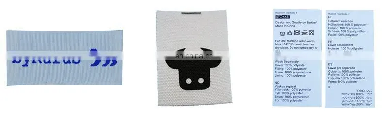 High density non fading woven label