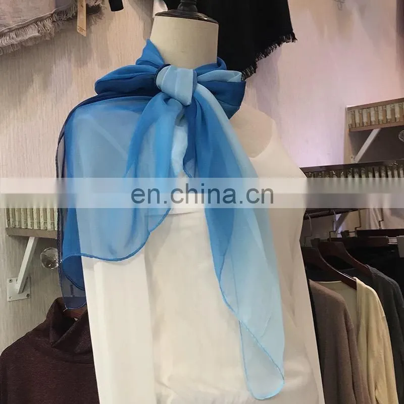 75D gradient 100% polyester chiffon fabric for dress/scarves
