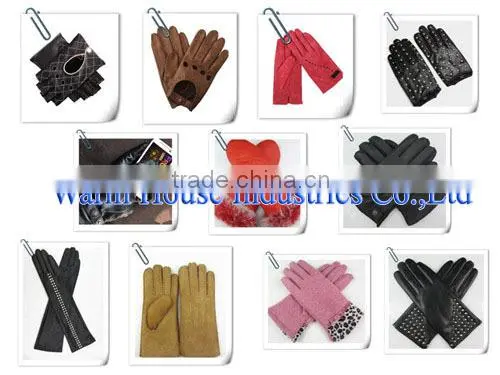 2016 Classic and Fashion Sheepskin Leather Touch Screen Leather Gloves with Cheap Price