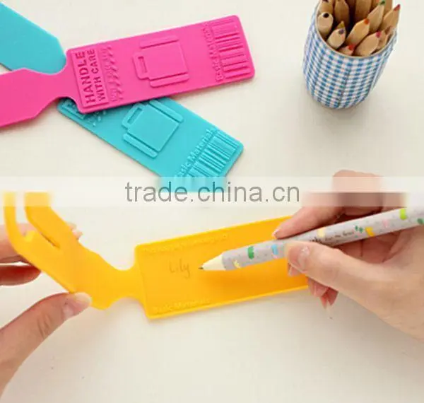 Waterproof bulk silicone luggage tag, rewritable luggage tag
