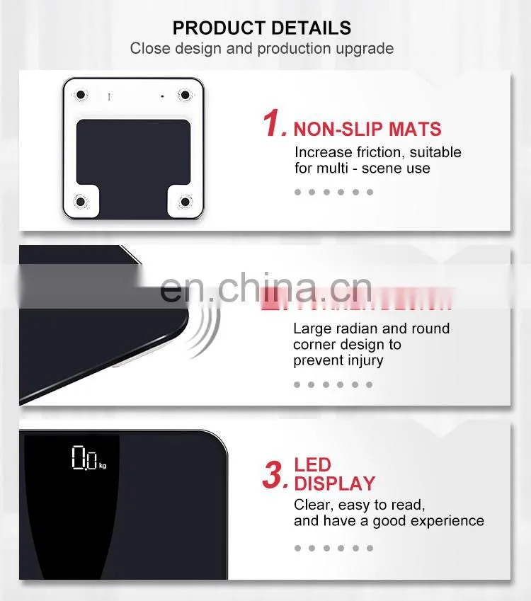 Personal Household 180Kg 396Lb Body Weigh Digital Bathroom Electronic Weighing Scale