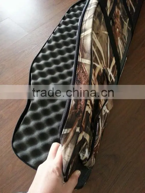 camo gun bag with sponge inside