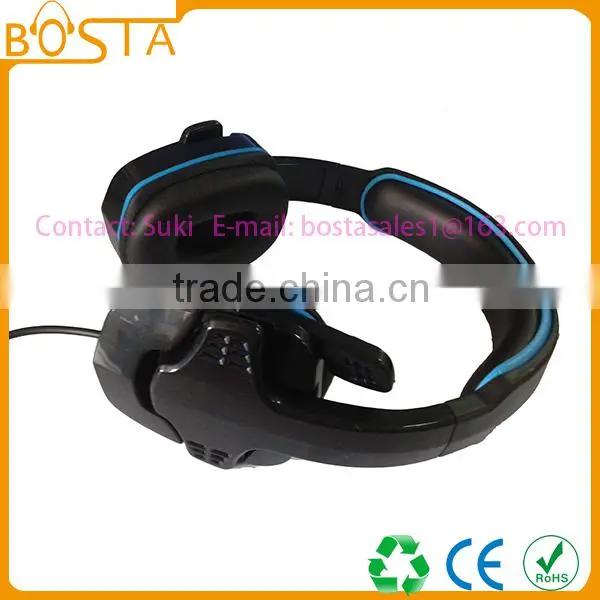 High end stereo stylish coolest popular gaming headphone with microphone
