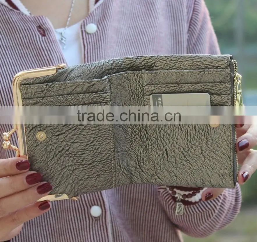 Shinny Vintage Wallet Purse Cartera Billetera Para Dama Mujer Muchachas