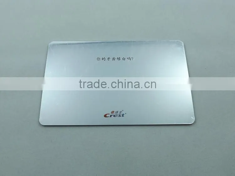 White Bank Card,Silver Gold Black Card with mirror